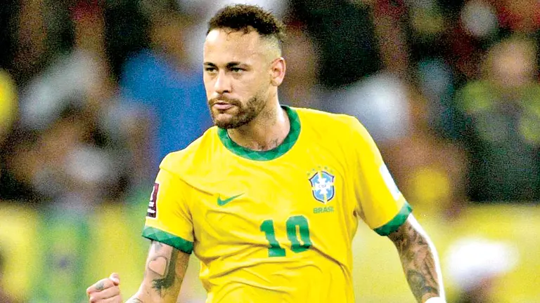 Neymar celebra un gol con la selecci&oacute;n brasile&ntilde;a. DIARIO AS