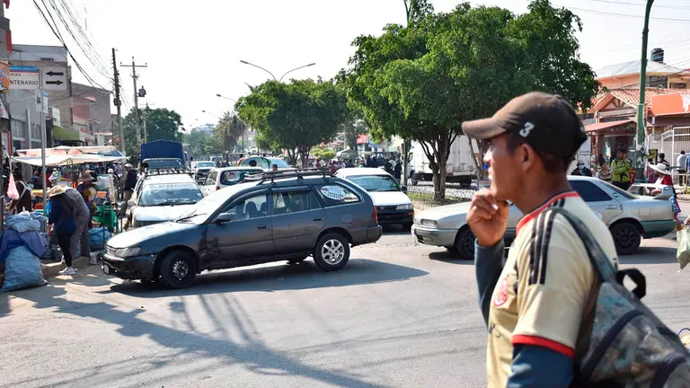 Jornada pasada de bloqueo del transporte libre en Cochabamba./ NO&Eacute; PORTUGAL