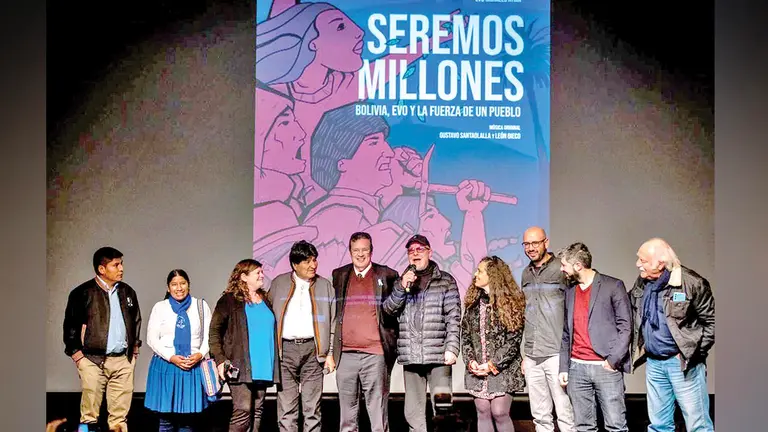 Presentaci&oacute;n de "Seremos millones" en otro evento cinematogr&aacute;fico en el exterior. TWITTER