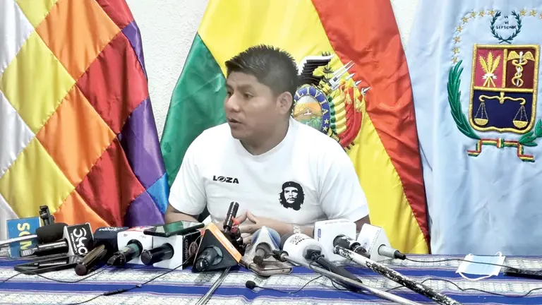 El senador del MAS Leonardo Loza, este 5 de diciembre. MELISSA REVOLLO