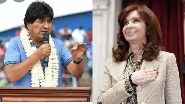 Evo Morales y Cristina Fernandez. AGENCIAS