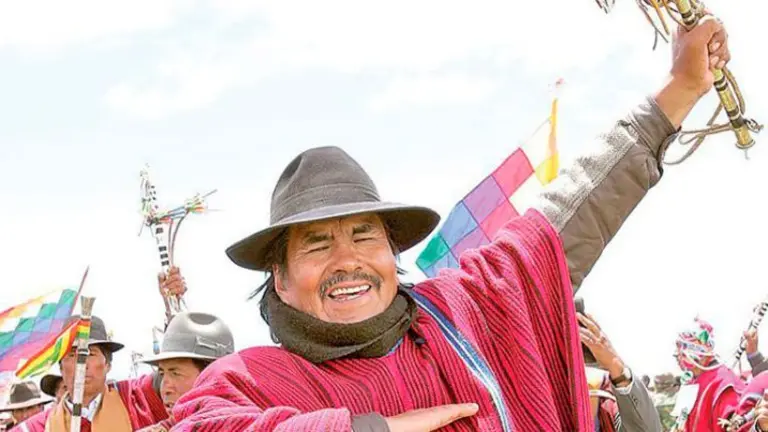 Felipe Quispe, l&iacute;der ind&iacute;gena. ARCHIVO RRSS