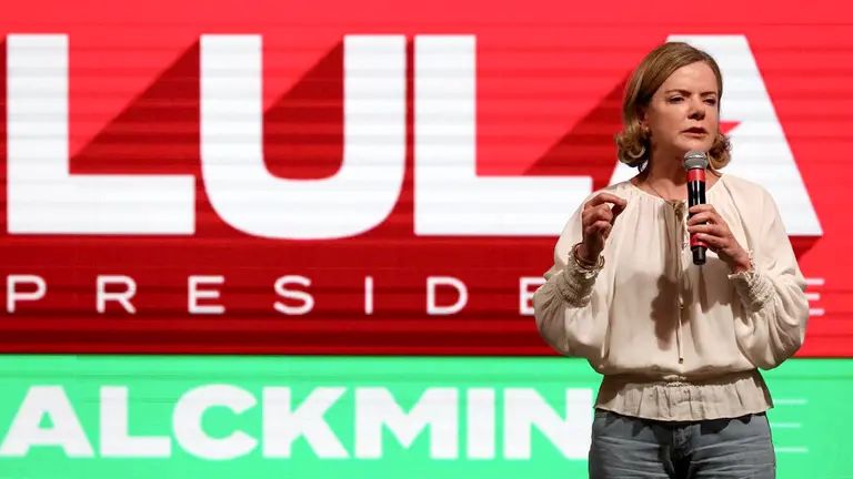 La presidenta del Partido de los Trabajadores (PT) de Brasil, la diputada federal Gleisi Hoffmann, en una fotografía de archivo. EFE
