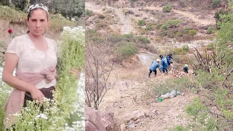 Getrudes Arispe, víctima de feminicidio (d). La zona donde hallaron a la mujer que estaba desaparecida. FACEBOOK-UNITEL