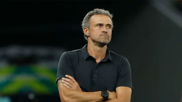 Fotograf&iacute;a de archivo (06/12/2022), del seleccionador de Espa&ntilde;a Luis Enrique en un partido de los octavos de final del Mundial de F&uacute;tbol Qatar 2022 entre Marruecos y Espa&ntilde;a. EFE
