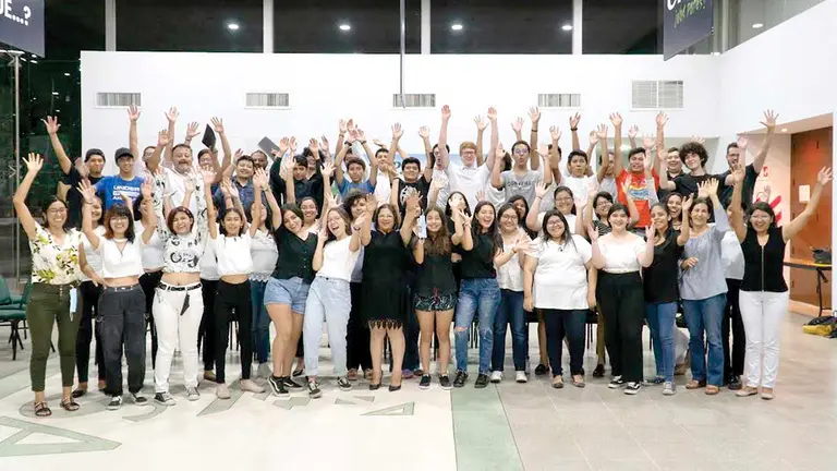 Protagonistas del encuentro Musical Navideño en San Roque. CORTESÍA