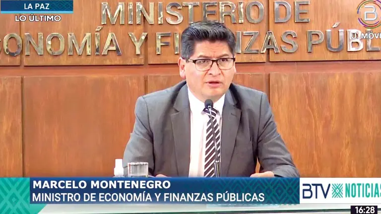 El ministro de Econom&iacute;a y Finanzas P&uacute;blicas, Marcelo Montenegro. ABI