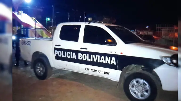 Veh&iacute;culo policial, donde aconteci&oacute; el accidente. Fotograf&iacute;a RRSS, Clave300.1