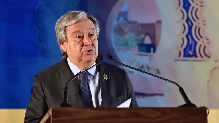 El secretario general de la ONU, Antonio Guterres, en una fotograf&iacute;a de archivo. EFE