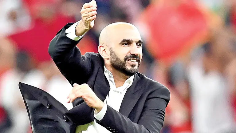 El entrenador de Marruecos, Walid Regragui. EFE