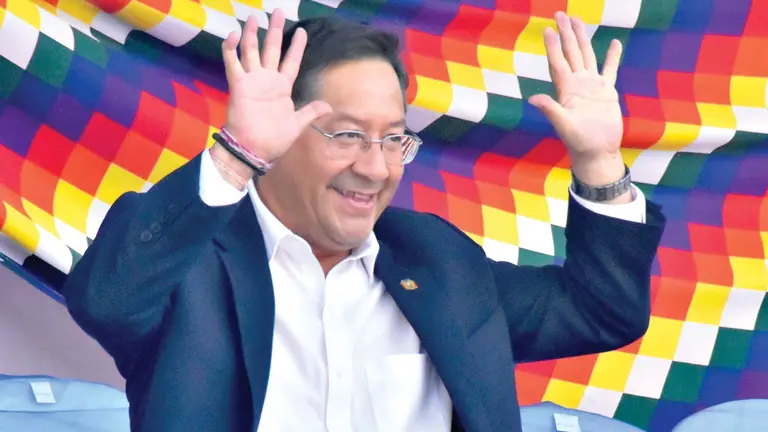 El presidente del Estado, Luis Arce.        APG