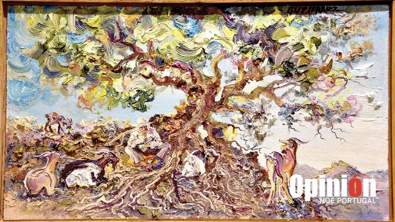 Una obra de arte exhibida en la Casa de las Culturas. NOÉ PORTUGAL