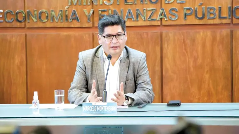 El ministro de Econom&iacute;a y Finanzas P&uacute;blicas, Marcelo Montenegro. ABI