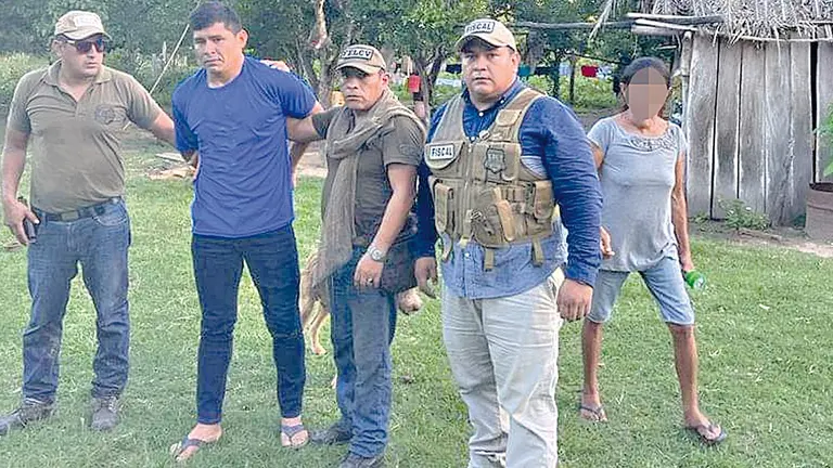 Polic&iacute;a captura a Bernardo Masay, feminicida de Virginia. MINISTERIO DE GOBIERNO
