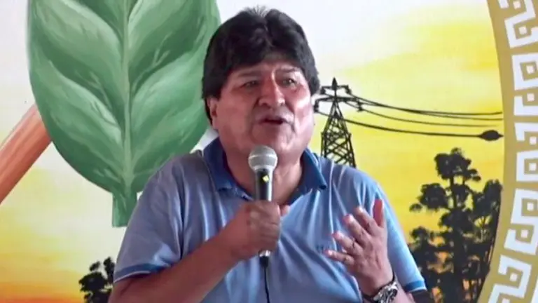 Evo Morales, en el ampliado de las 6 Federaciones. CAPTURA DE VIDEO.