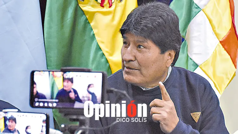El líder del MAS, Evo Morales.          DICO SOLÍS