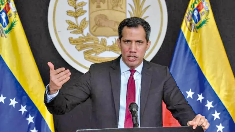 El, hasta ahora, líder opositor venezolano Juan Guaidó. ARCHIVO