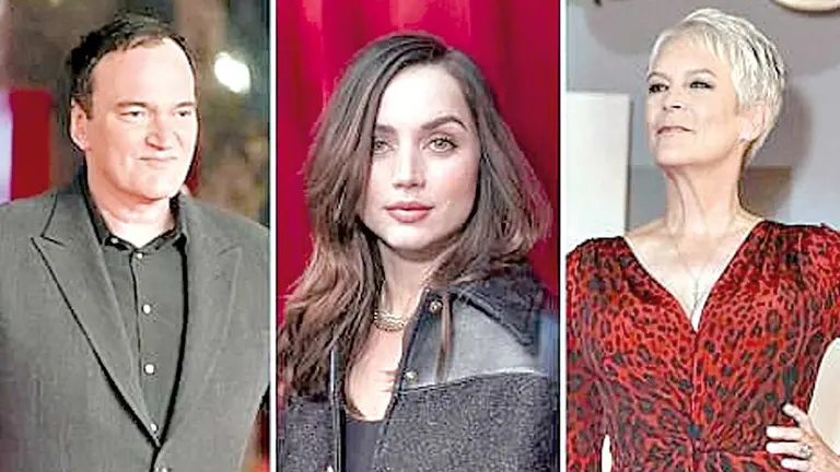 Tarantino, Ana de Armas y Jamie Lee. EL NACIONAL