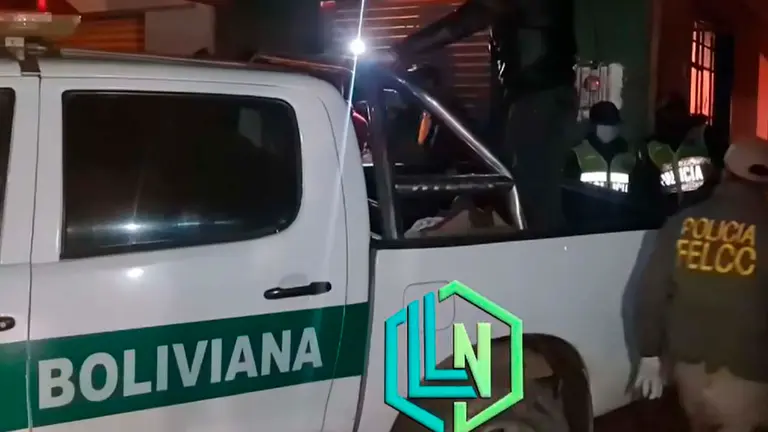 Una patrulla de la Polic&iacute;a en la zona. Llallagua Noticias