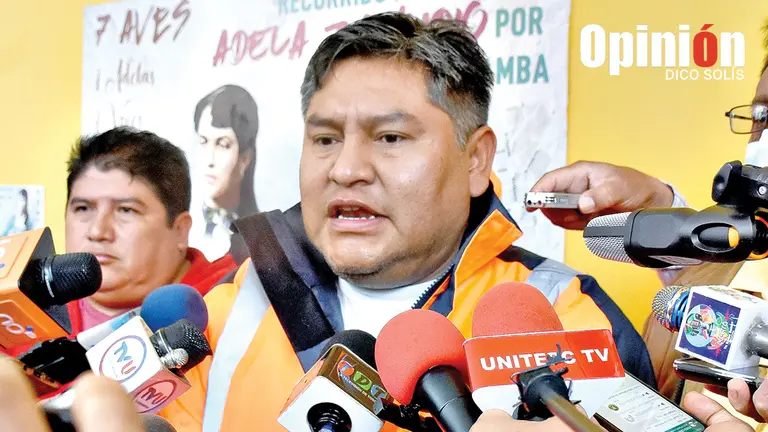 El alcalde de Colcapirhua, Nelson Gallinate. DICO SOL&Iacute;S