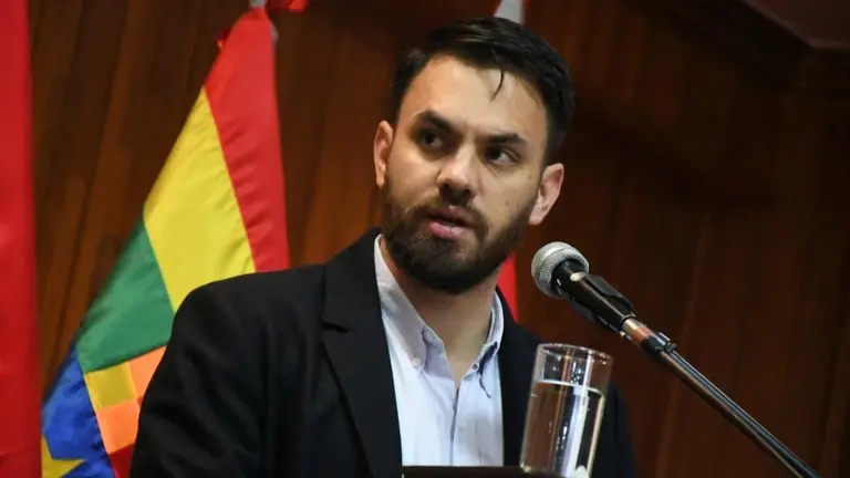 El ministro de Gobierno, Eduardo del Castillo, en conferencia de prensa./ FACEBOOK EDUARDO DEL CASTILLO