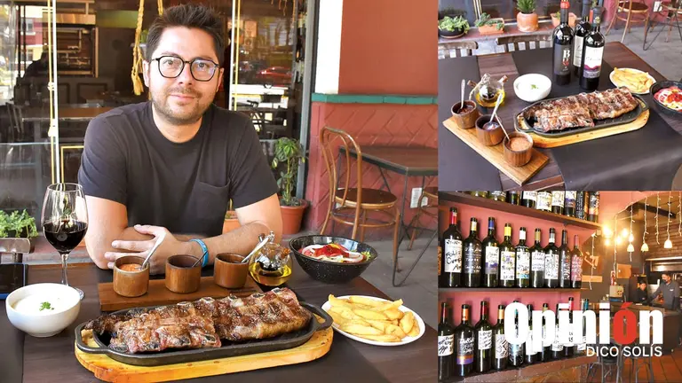 El restaurante ofrece al menos siete cortes hechos a la parrilla,  con sal y una sola vuelta de cocción. DICO SOLÍS