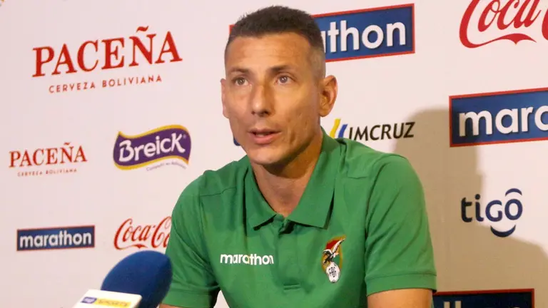 El seleccionador del equipo nacional Sub 20 de fútbol,  Pablo Escobar. EFE