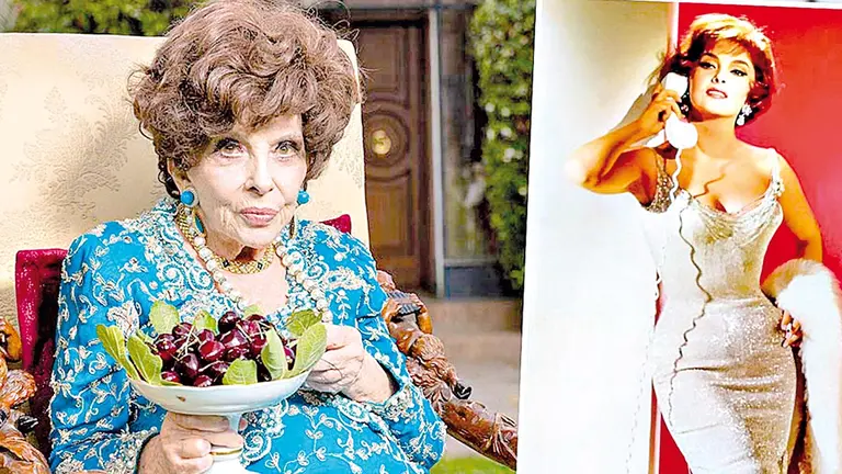La actriz italiana Gina Lollobrigida. CORTES&Iacute;A