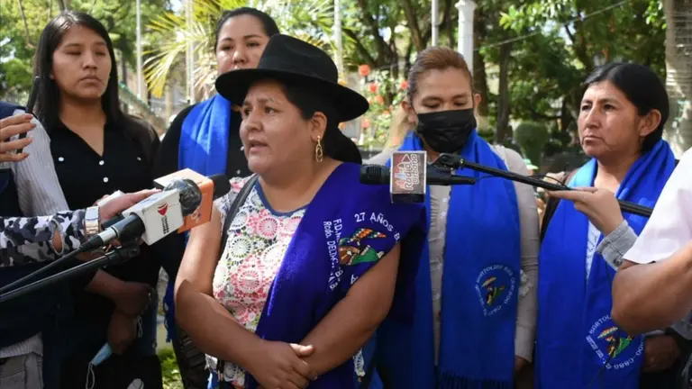 Pascuala Prado, ejecutiva de la organizaci&oacute;n de mujeres Bartolina Sisa en Cercado en Cochabamba. DICO SOL&Iacute;S