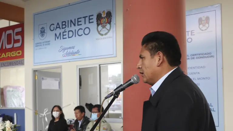 Sobre inauguraci&oacute;n de gabiente en Sacaba. GAMS