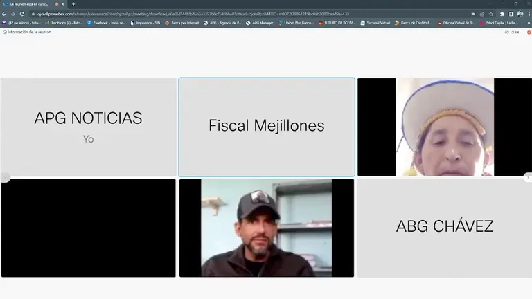 Luis Fernando Camacho, imputado en el caso "Golpe I", y Lidia Patty, parte acusadora. CAPTURA DE VIDEO