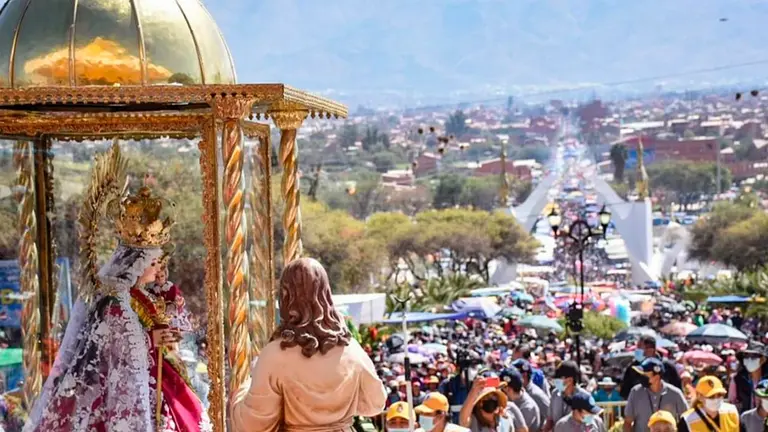 El calvario de Urcupi&ntilde;a, en Quillacollo./ ARCHIVO