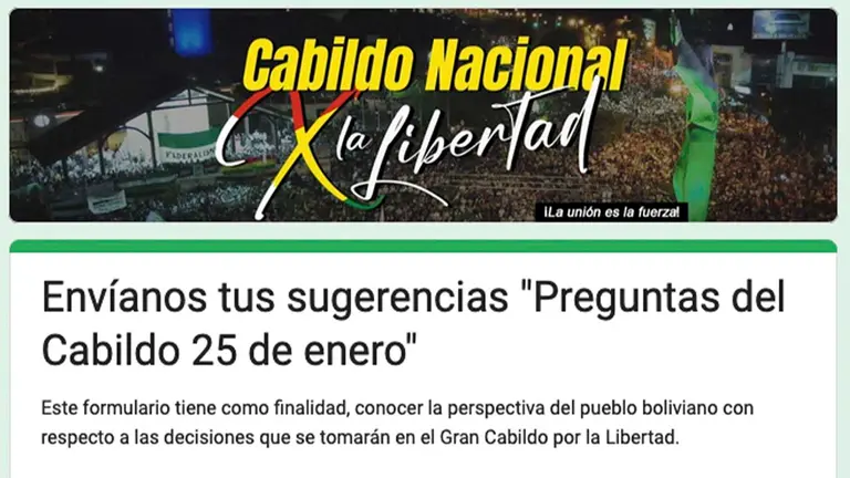 C&iacute;vicos cruce&ntilde;os abrieron espacio online para "sugerencias" para el Cabildo por la Libertad