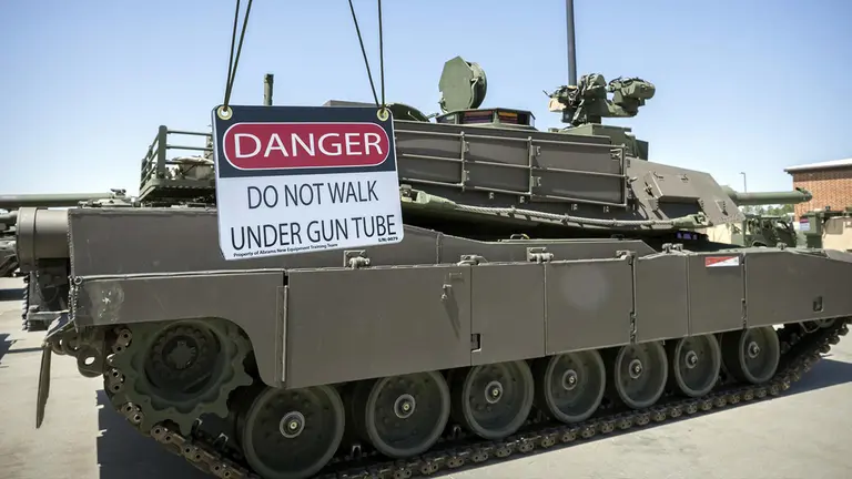 Sobre tanques a Ucrania. EFE