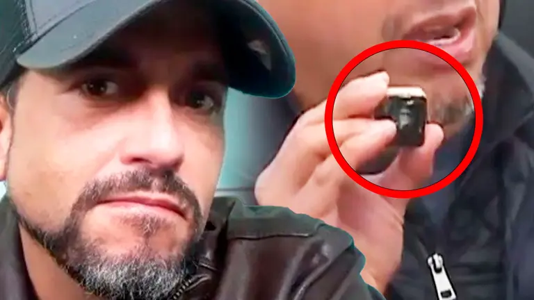 El abogado de Luis Fernando Camacho muestra la c&aacute;mara que presuntamente se encontraba en su celda. COMPOSICI&Oacute;N OPINI&Oacute;N