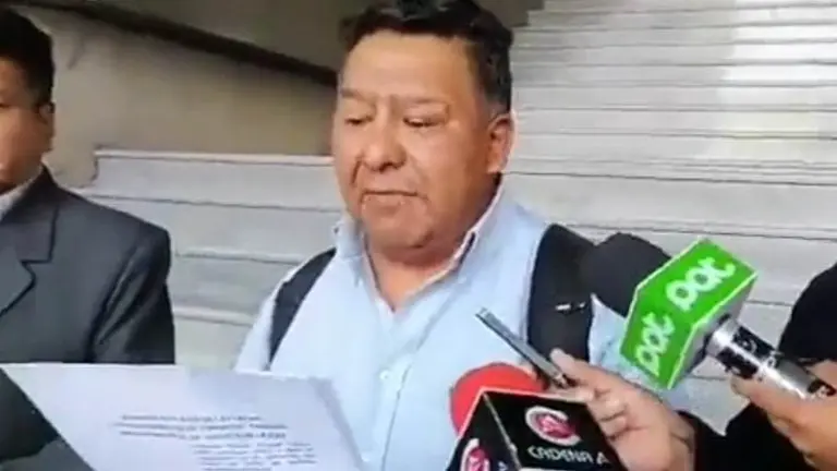 Luis Aruquipa, del Consejo Nacional Cristiano. CAPTURA ERBOL
