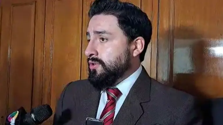 El abogado Juan Carlos Camacho, uno de los juristas que defiende legalmente a Luis Fernando Camacho. ERBOL