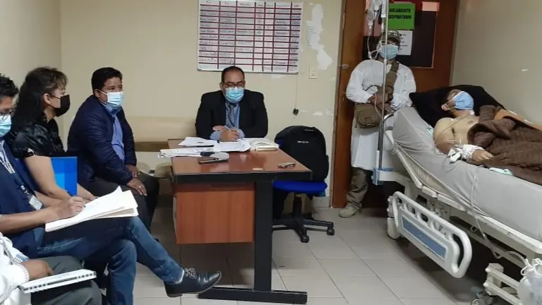 Audiencia de Randy E., en el Hospital Viedma. &Oacute;RGANO JUDICIAL