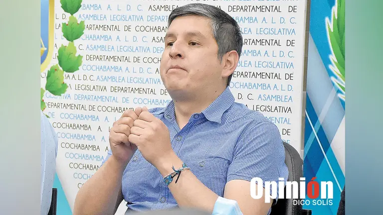 El asamble&iacute;sta departamental de Cochabamba Sergio de la Zerda. DICO SOL&Iacute;S