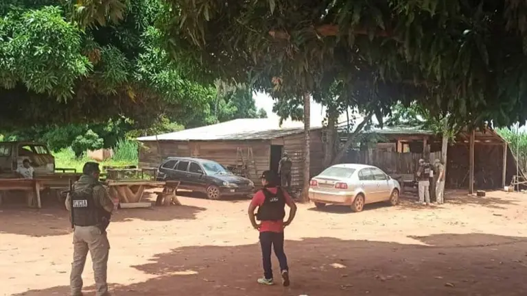 La vivienda donde un brasile&ntilde;o fue acribillado en San Ignacio, Santa Cruz. ERBOL