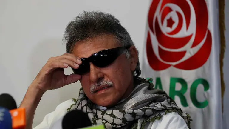 El desaparecido l&iacute;der de las FARC Seuxis Paucias Hern&aacute;ndez, alias "Jes&uacute;s Santrich", en una fotograf&iacute;a de archivo. EFE