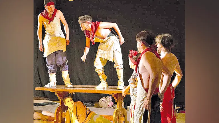 Una puesta en escena de una obra teatral. ARCHIVO
