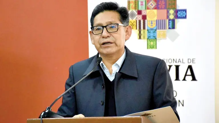 El ministro de Educaci&oacute;n, &Eacute;dgar Pary. ABI