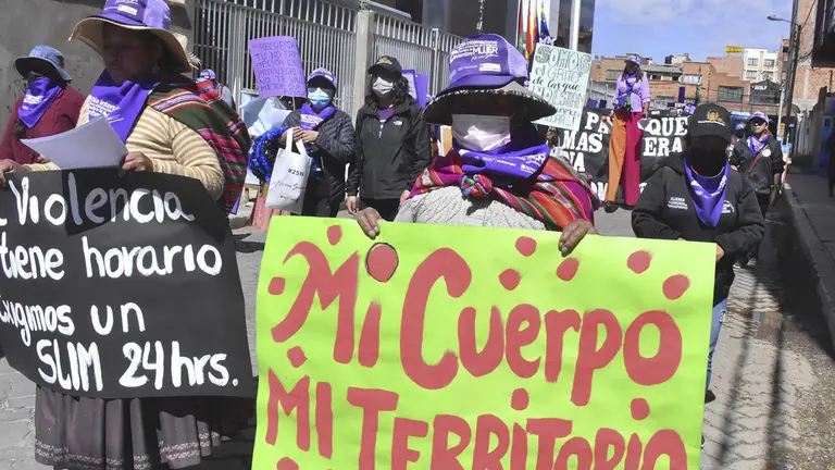 Sobre violencia en Bolivia. EFE