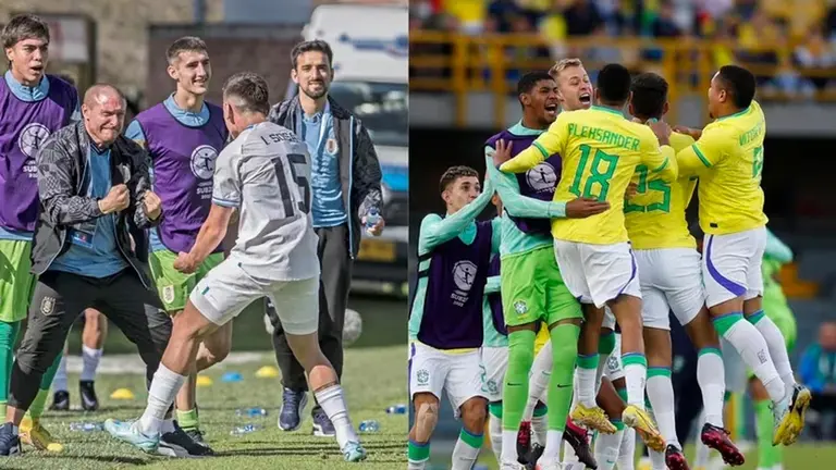 Uruguay y Brasil fueron las primeras selecciones de CONMEBOL en clasificar al Mundial sub-20. @CBF_Futebol y @uruguay:Twitter.
