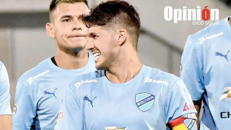 Patricio Rodr&iacute;guez, durante un partido del Celeste en Cochabamba. DICO SOL&Iacute;S