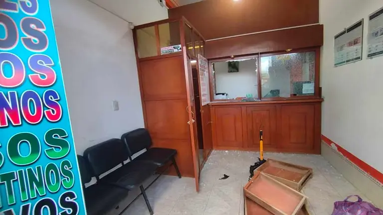 Casa de cambio atracada en El Alto. ERBOL