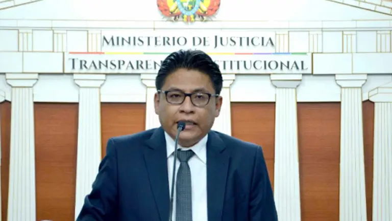El ministro de Justicia, Iván Lima. OXIGENO.BO