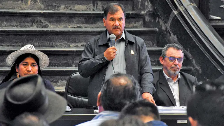 El gobernador de Cochabamba, Humberto Sánchez. DICO SOLÍS