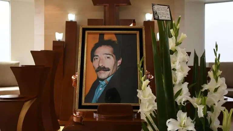Imagen del velorio de Adolfo C&aacute;rdenas, en La Paz. APG